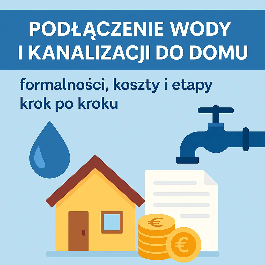Podłączenie wody i kanalizacji do domu - formalności, koszty i etapy krok po kroku