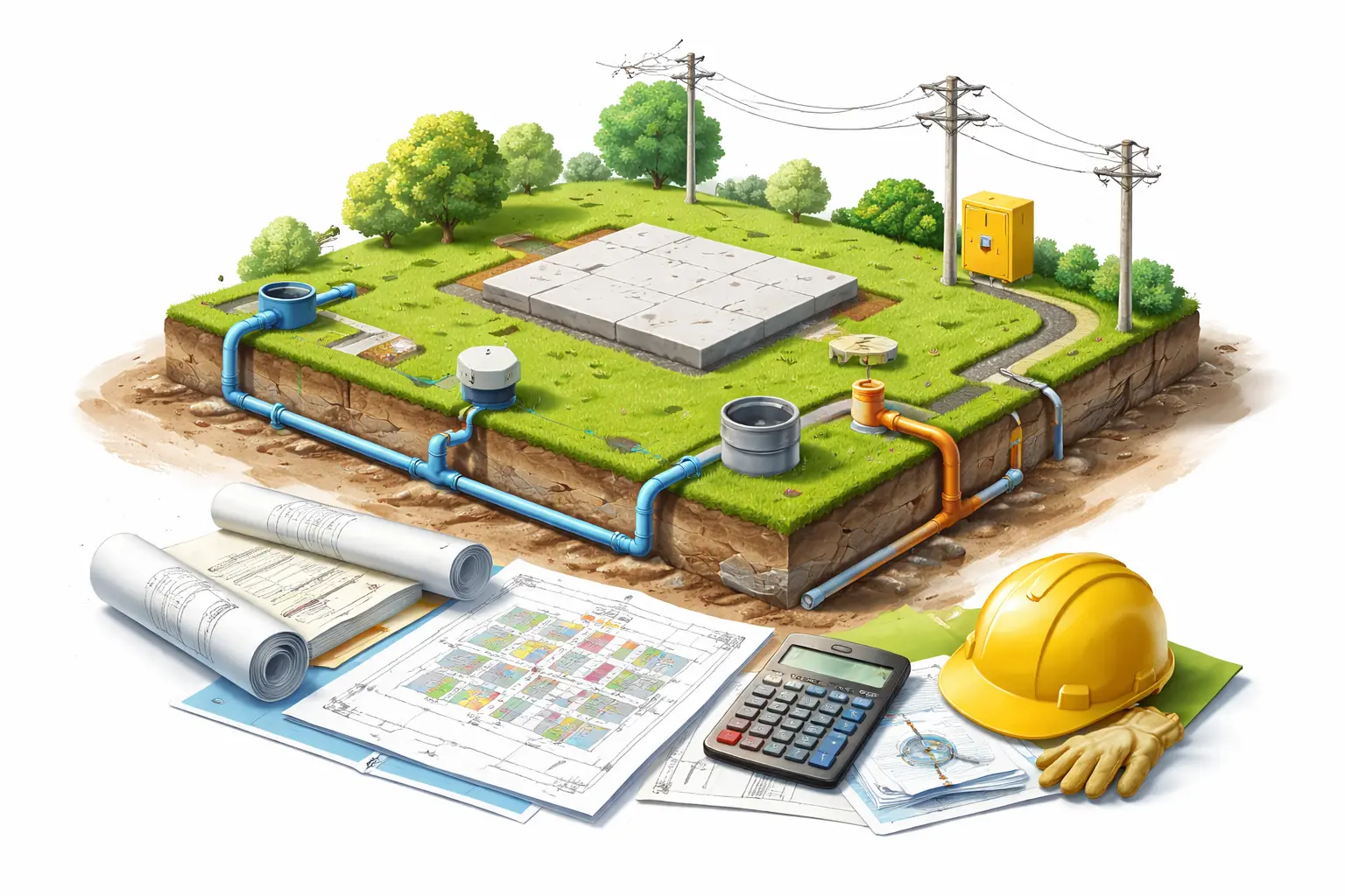 Jak najtaniej uzbroić działkę w media? Sprawdzony sposób bez walki z urzędami