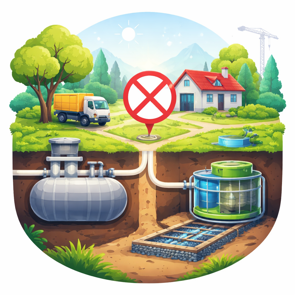 Brak kanalizacji na działce - jakie są możliwości, co robić