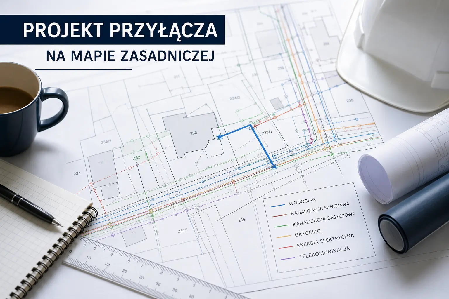 Mapa zasadnicza do projektu przyłącza - dlaczego bez niej nie ruszysz z dokumentacją projektową
