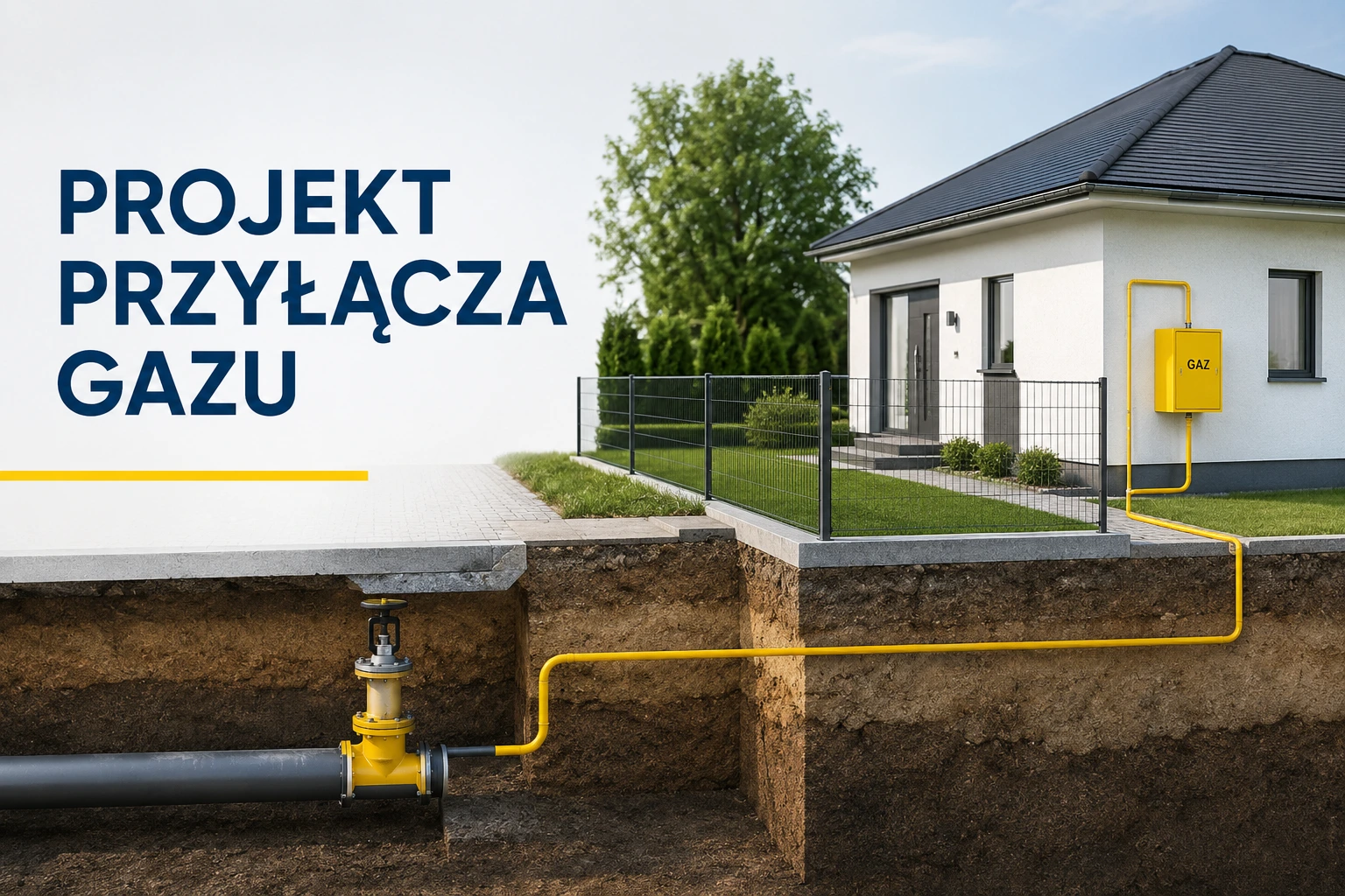 Projekt przyłącza gazu - krok po kroku jak podłączyć działkę do gazociągu