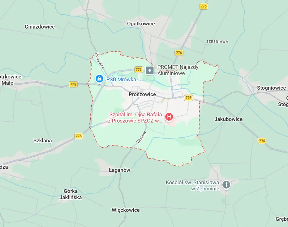 Projekt przyłącza kanalizacji Proszowice