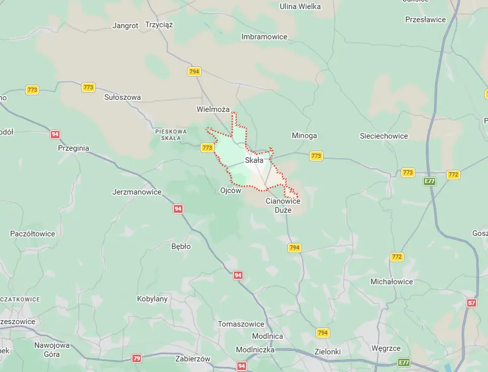 Projekt przyłącza kanalizacji Skała